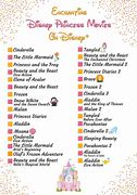 Image result for Disney Princess Movies List in Order