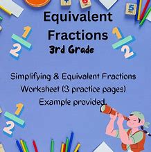 Image result for Equivalent Fractions Worksheet