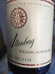Image result for Van Volxem Kanzemer Altenberg Riesling Auslese