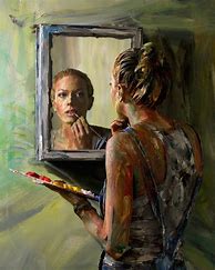 Image result for Mirror Reflection Artwork
