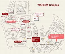 Image result for Waseda University Map