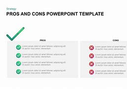 Image result for Pros Cons Slide Template