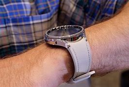 Image result for Silver Chain Black Samsung Watch