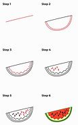 Image result for Watermelon Slice Drawing Easy