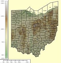 Image result for Ohio Topographic Map