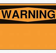 Image result for Blank Warning Sign Clip Art