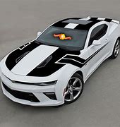 Image result for Chevrolet Camaro Black with White Stripes