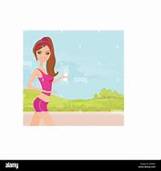 Image result for Jogging Hot Summer Day Cartoon