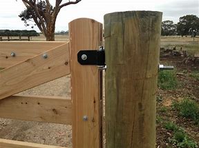 Image result for Wood Fence Gate Hinges