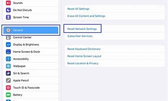 Image result for Reset Network Settings iPad