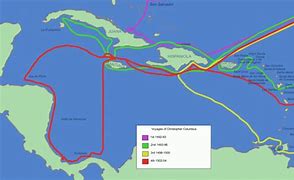 Image result for Map of Columbus Route to Bahamas