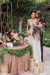 Image result for Rose Gold and Burgundy Wedding Theme