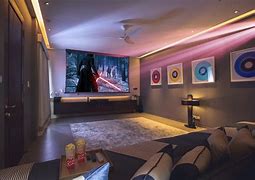 Image result for TV On Wall Design