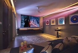 Image result for 85 Inch TV Mounted in a Game Room