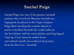 Image result for Satchel Paige Negro Leagues