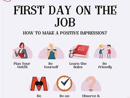 Image result for New Job Itenerary First Day