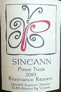 Image result for Sineann Pinot Noir Reserve Resonance