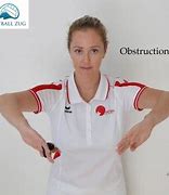 Image result for Obstruction Call Signal with Left Hand