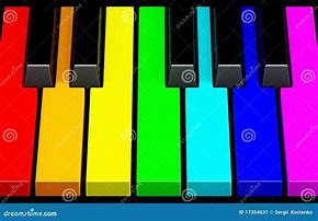 Image result for Rainbow Piano Keyboard