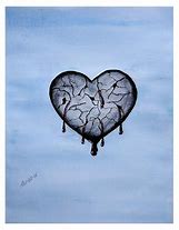 Image result for Ink Painting Broken Heart