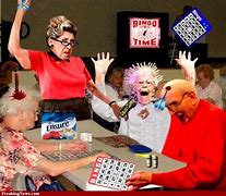 Image result for Funny Old Ladies Playing Bingo