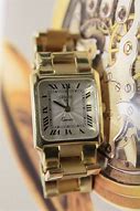 Image result for Yellow Gold Watch with Square Face