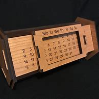 Image result for Wooden Calendar