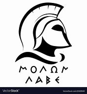 Image result for Spartan Helmet Molon Labe
