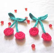 Image result for Cherry Crochet Applique