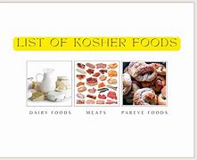 Image result for Kosher Food Items