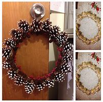 Image result for Wreaths Made with Coat Hangers