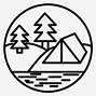 Image result for Camping Clip Art Free Black and White
