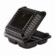 Image result for Take Out Containers Clamshell Black