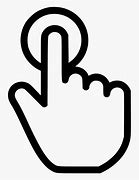 Image result for Touch Icon Hand No Background