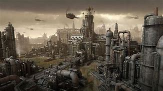 Image result for Industrial Steampunk City