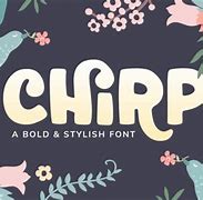 Image result for Chirp Small Letters