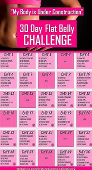 Image result for 30-Day Belly Fat and Leg Workout Chart