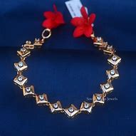 Image result for Rose Gold Diamond Link Bracelet Woman