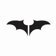 Image result for Bat Logo Black and White