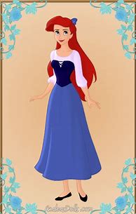 Image result for Little Mermaid Ariel Blue Dress