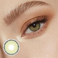 Image result for green contact lens