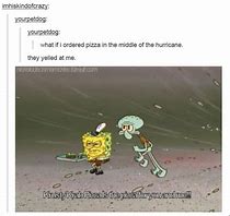 Image result for Spongebob Standing Over Pizza Meme