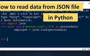 Image result for Read JSON File Python