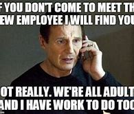 Image result for New Hire Meme