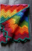 Image result for Rainbow Chevron Knit