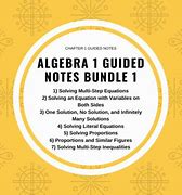 Image result for Algebra 1 Guided Notes PDF