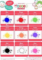 Image result for Colour Song in Frencf for Kids