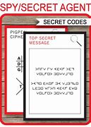 Image result for Free Secret Code Printables