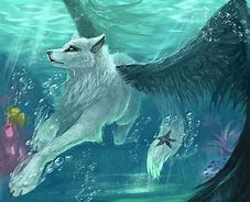 Image result for Mythical Wolf with Wings