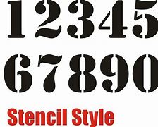 Image result for Very Small Number Stencils Printable